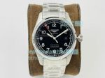 Swiss Replica Longines Spirit 40MM Stainless Steel Black Dial Watch